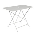 Bistro Klapptisch / 97 x 57 cm - für 4 Personen - mit Sonnenschirmloch - Fermob grau en metall