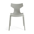 Re-Chair Stapelbarer Stuhl / Recyceltes Material - Kartell grau en plastikmaterial
