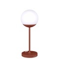 Mooon! LED Lampe ohne Kabel / H 41 cm - USB Aufladung - Fermob rot en metall/plastikmaterial
