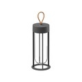 In Vitro Unplugged Lampe ohne Kabel / LED - By Starck - Flos grau en metall/glas