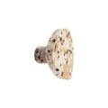 Terrazzo Wandhaken / 6 x 5 cm - & klevering weiß/beige en stein
