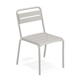 Star Stapelbarer Stuhl / Aluminium - Emu grau en metall