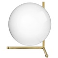 Flos - Tischleuchte IC - Glas - weiss/messing - 30/30/35 cm