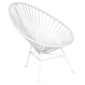 Lounge Sessel Acapulco metall plastikmaterial weiß - OK Design pour Sentou Edition weiß en metall
