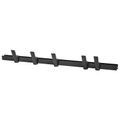 Beam Wandgarderobe / L 90 cm - mit 5 Garderobenhaken - Hay schwarz en metall/holz
