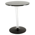 TopTop - Dr. YES Runder Tisch mit runder Tischplatte Ø 60 cm - Kartell schwarz en plastikmaterial