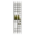 Mogg, Weinregal Metrica C Wine braun metall / 34 Flaschen - B 45 x T 25 x H 190 cm - Mogg braun en metall