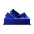 POLTRONOVA, Sofa modulierbar Rumble textil blau / Gianni Pettena, 1967 - 248 x 248 cm - POLTRONOVA blau en textil