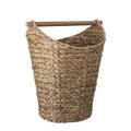 Korb faser braun beige mit Griff aus Holz / Wasserhyazinthe - Bloomingville braun en faser