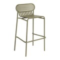 Week-End Barhocker / Aluminium - H 80 cm - Petite Friture grün en metall