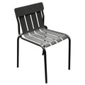 Stripe Stapelbarer Stuhl / von Matali Crasset - Fermob schwarz en metall