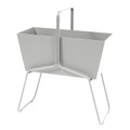 Fermob, Blumenkasten Basket metall grau hoch / L 70 x H 84 cm - Fermob grau en metall