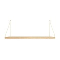 Regal Shelf holz gold holz natur metall / L 60 cm - Eiche & Messing - Frama gold en metall
