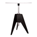 Tom Dixon, Screw Höhenverstellbarer Tisch Tischplatte höhenverstellbar - Tom Dixon weiß/schwarz en metall/stein