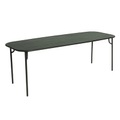 Week-End rechteckiger Tisch / 220 x 85 cm - Aluminium - Petite Friture grün en metall