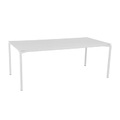 Calvi rechteckiger Tisch / 195 x 95 cm - Aluminium / 10 bis 12 Personen - Abnehmbare Platte - Fermob weiß en metall