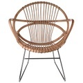 Singapore Sessel - Pols Potten beige/holz natur en faser