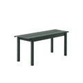 Linear Bank / Stahl - L 110 cm - Muuto grün en metall
