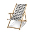 PÔDEVACHE, Lima Liegestuhl / Mit Armlehnen - PÔDEVACHE blau en textil/holz
