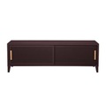 B2 Bas Perforé TV Möbel / 160 x H 51 cm - Griffe aus Eiche - Tolix schwarz en metall