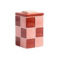 Carré Large Schachtel / 9 x 9 x H 15 cm - Steinzeug - & klevering rosa en keramik