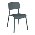 Studie Stapelbarer Stuhl / Aluminium - Fermob grau en metall