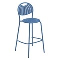 Barhocker Coupole metall blau Metall / H 75 cm - Emu blau en metall