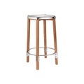 Barhocker Poêle Collection metall / By Philippe Starck - H 65 cm - Alessi metall en metall