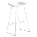 About a stool AAS 38 Barhocker / H 75 cm - Kufengestell aus Stahl - Hay weiß en metall/plastikmaterial