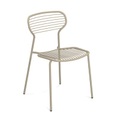 Apero Stapelbarer Stuhl / Stahl - Emu beige en metall