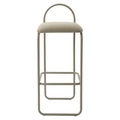 Barhocker Angui Large textil beige / H 75 cm - Recycling-Polyesterstoff - AYTM beige en textil
