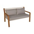 Gartensofa 2-Sitzer Somerset textil holz grau / L 142 cm - Fermob grau en textil