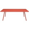 Luxembourg rechteckiger Tisch / rechteckig - für 8 Personen - L 207 cm - Fermob rot en metall