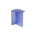 Beistelltisch Flow glas blau / 45 x 35 x H 45 cm - & klevering blau en glas