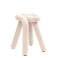 Bold Hocker / Gepolstert - Moustache beige en textil
