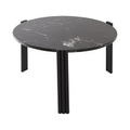 Tribus Couchtisch / Ø 60 x H 35 cm - Marmor - AYTM schwarz en stein