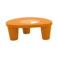 Low Lita Couchtisch - Slide orange en glas/plastikmaterial