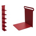 Regal Knick metall rot / Bücherregal - L 15 cm - Matière Grise rot en metall