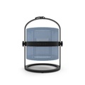 La Lampe Petite LED Solarlampe / kabellos - Gestell schwarz - Maiori blau/schwarz en metall/textil