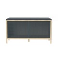 Gabin Bank / Mit Kissen & Stauraum - L 92 cm - Hartô grau en metall/textil/holz