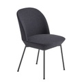 Oslo Gepolsterter Stuhl / Stoff - Muuto grau en textil