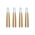 Dipped Langkerze / 8er-Set - h 15 cm - Ferm Living beige en wachs