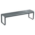 Bellevie Premium Bank / L 161 cm - Verstärkte Belastbarkeit für intensive Nutzung - Fermob grau en metall