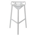 Barhocker Stool One metall weiß H 77 cm - Magis weiß en metall