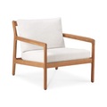 Ethnicraft, Jack Outdoor Gepolsterter Sessel / Teakholz & Stoff - Ethnicraft weiß en textil/holz
