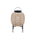 Tika Small Solarlampe / LED-Laterne - Sockel Stahl / H 59 cm - Vincent Sheppard beige en plastikmaterial