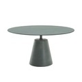 MDF Italia, Rock OUTDOOR Runder Tisch / Ø 140 cm - Beton - MDF Italia grün en stein