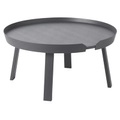 Couchtisch Around Large holz grau / Ø 72 x H 37,5 cm - Muuto grau en holz