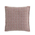 Garden Layers Kissen / klein - handgewebt - Gan blau/rot en textil