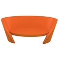 Gartensofa 3-Sitzer Rap plastikmaterial orange - Slide orange en plastikmaterial